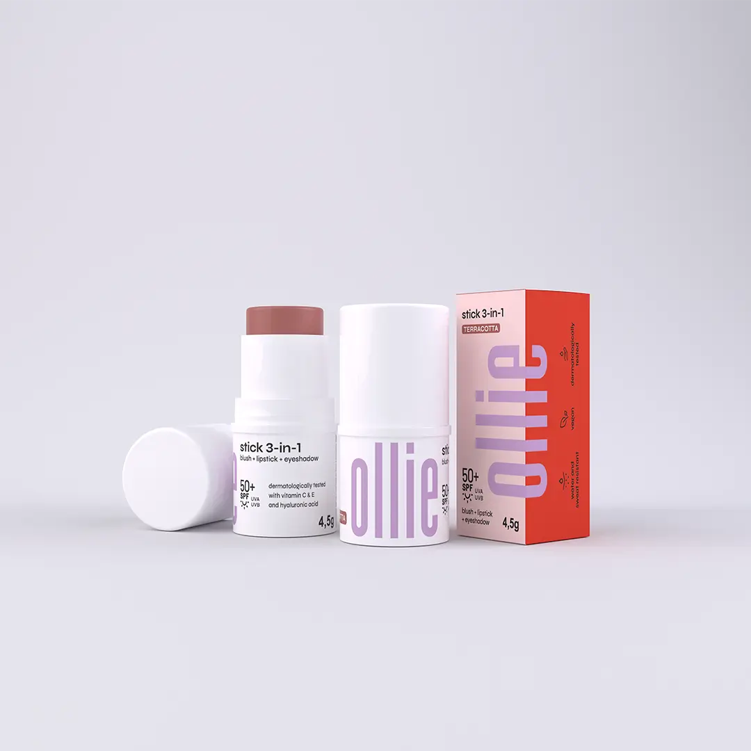 3 in 1 Stick Blush, Lipstick and Eyeshadow SPF 50+